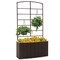 Costway Outdoor Metal Raised Garden Bed Planter Box Container for Flower Climbing Plants